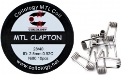 Coilology MTL Clapton předmotané spirálky Ni80 0,92ohm 10ks