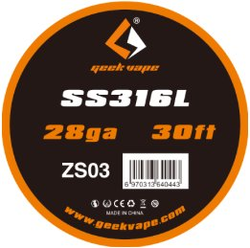 Geekvape SS316 odporový drát 28ga 9m