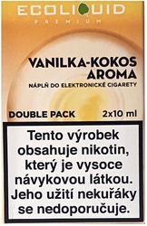 Liquid Ecoliquid Premium 2Pack Vanilla Coconut 2x10ml