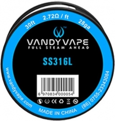 Vandy Vape SS316 odporový drát 28GA 9m
