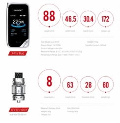 Smoktech X-Priv TC225W Grip Full Kit Black-Red