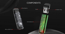 Smoktech NOVO 2 elektronická cigareta 800mAh Black Carbon Fiber