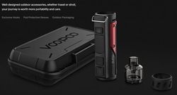 VOOPOO Argus Pro 80W grip 3000mAh Full Kit Litchi Leather and Red