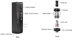 Vaporesso GTX One 40W Grip Full Kit 2000mAh Silver