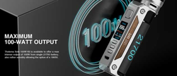 Lost Vape Thelema Quest Solo 100W grip Easy Kit Sierra Blue Carbon Fiber