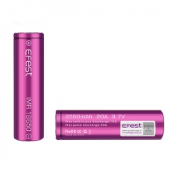 Efest IMR 18650 3500mAh 20A Purple Flat top