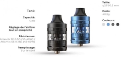 aSpire Atlantis GT 24mm Clearomizer 4ml Black