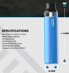 Joyetech WideWick AIR elektronická cigareta 800mAh Red