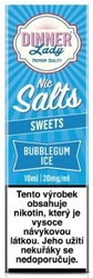 Liquid Dinner Lady Nic SALT Bubblegum Ice 10ml - 20mg
