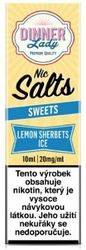 Liquid Dinner Lady Nic SALT Lemon Sherbets Ice 10ml - 20mg