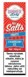 Liquid Dinner Lady Nic SALT Strawberry Ice 10ml - 20mg