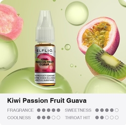 Liquid ELFLIQ Nic SALT Kiwi Passion Fruit Guava 10ml