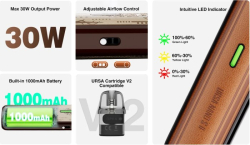 Lost Vape Ursa Nano S II Pod elektronická cigareta 1000mAh Espresso