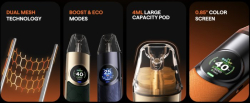 OXVA NeXLIM elektronická cigareta 1500mAh Black Gold