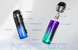 Smoktech NORD C 50W elektronická cigareta 1800mAh Transparent Black