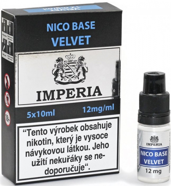 Nikotinová báze IMPERIA Velvet 5x10ml PG20-VG80 12mg