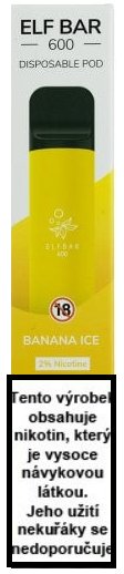 Elf Bar 600 elektronická cigareta Banana Ice 20mg