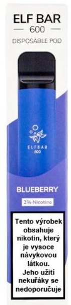Elf Bar 600 elektronická cigareta Blueberry