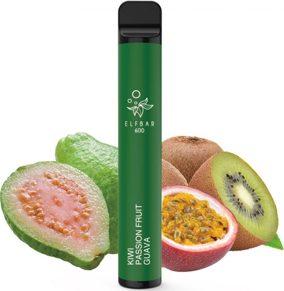 Elf Bar 600 elektronická cigareta Kiwi Passion Fruit Guava