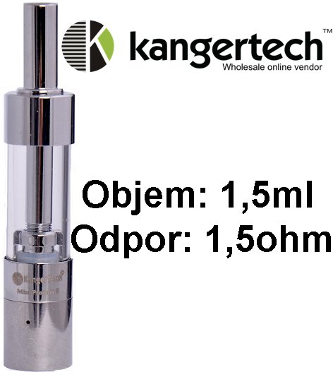 Kangertech Mini Protank 3 clearomizer 1,5ohm 1,5ml Clear - upgrade coil