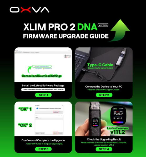OXVA Xlim Pro 2 DNA elektronická cigareta 1300mAh Nebula Grey