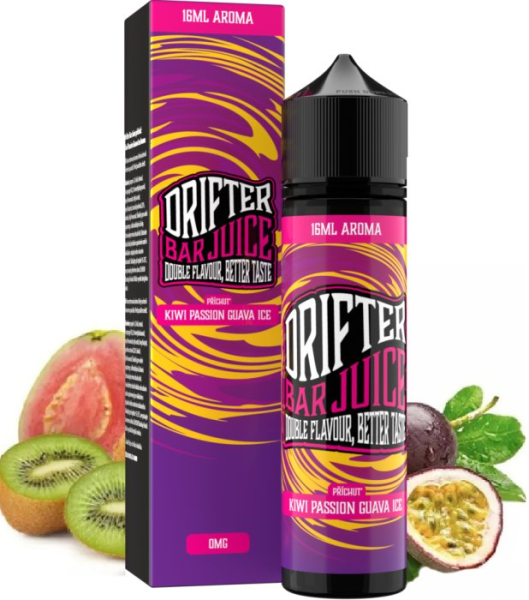 Příchuť Drifter Bar Juice Shake and Vape 16ml Kiwi Passionfruit Guava Ice